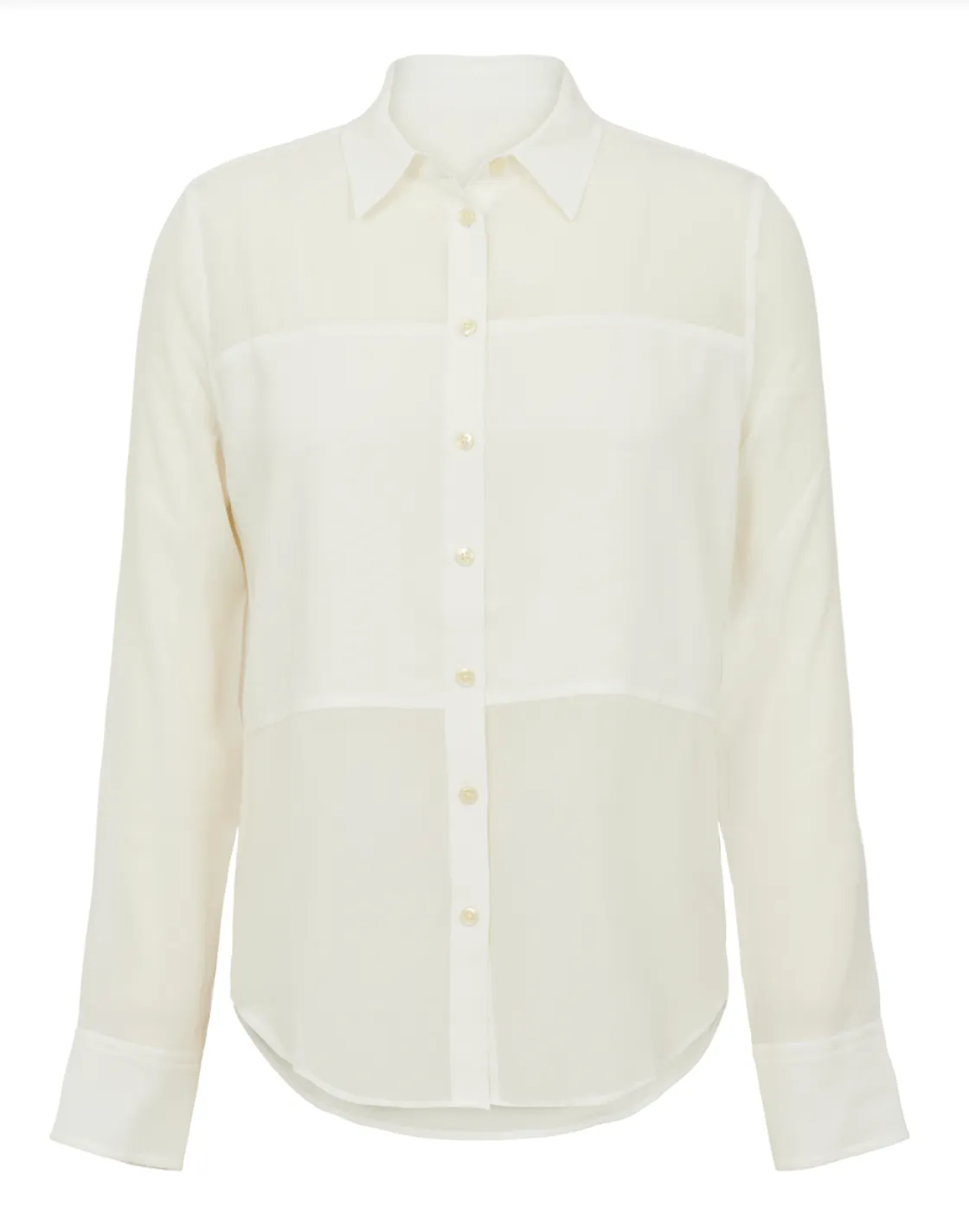 Spanx Silk Button Down True Ivory