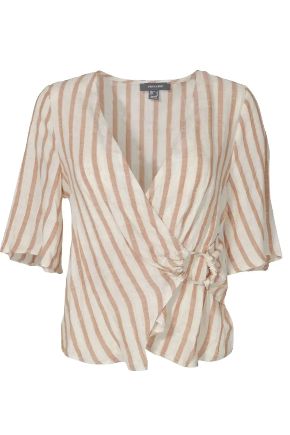 Stripe Wrap Blouse