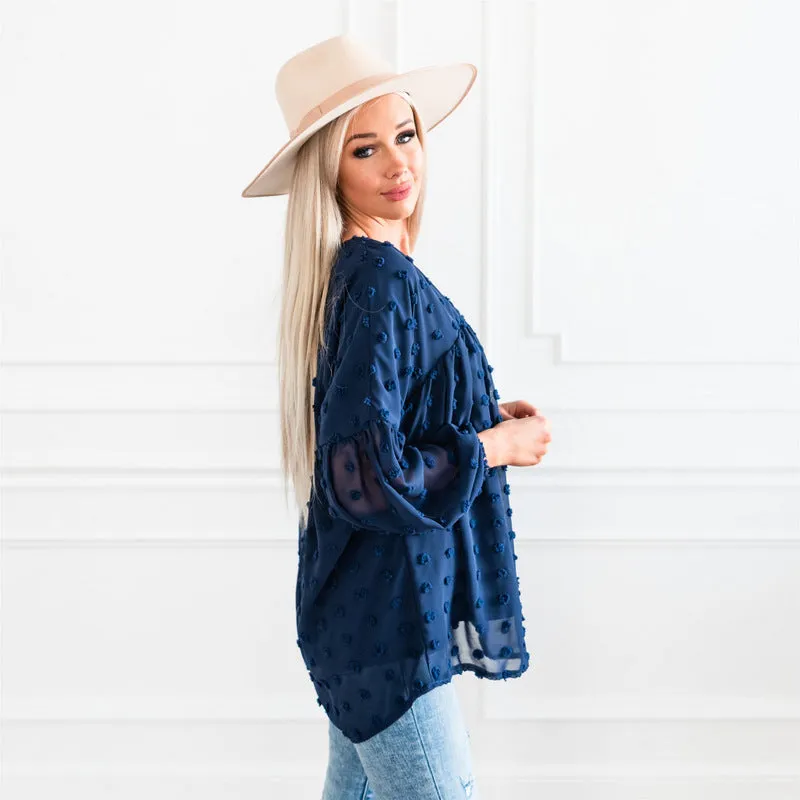 The Dottie Top: Blue