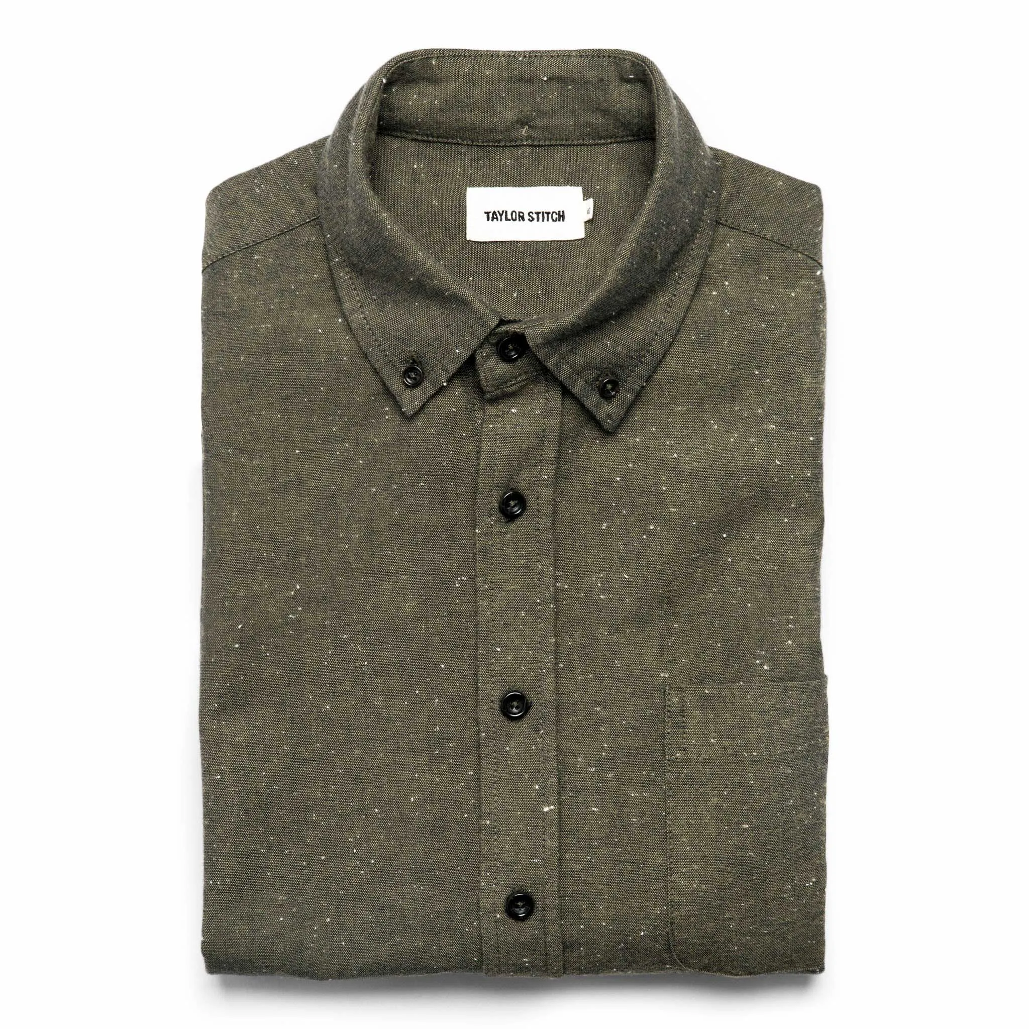 The Jack in Olive Slub Chambray