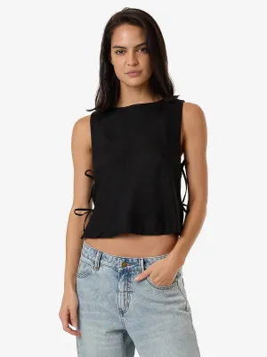 THRILLS Ember Tie Top - BLACK