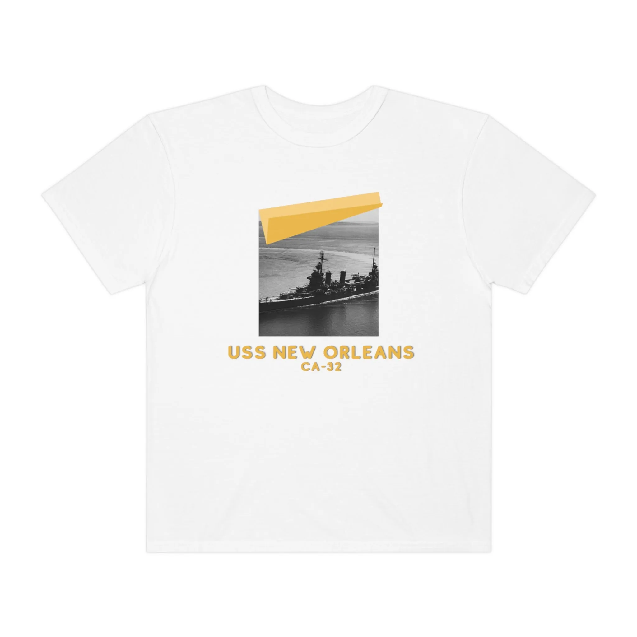 USS New Orleans CA-32 United States Ship POD Unisex Garment-Dyed T-shirt