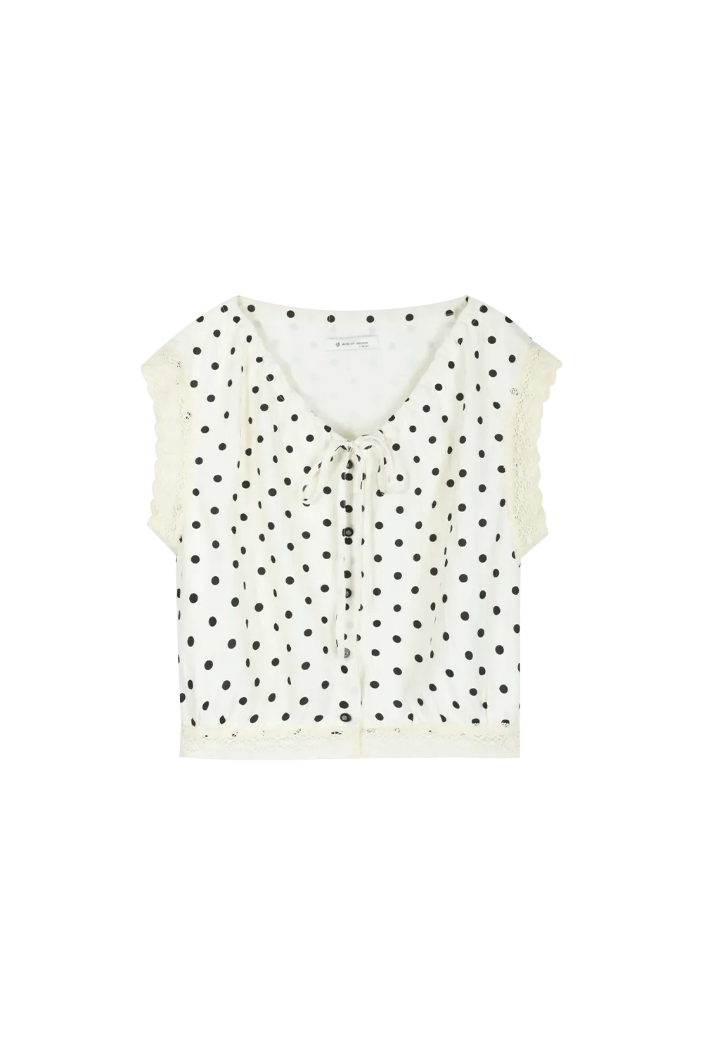 Vintage Polka Dot Silk Blouse for women