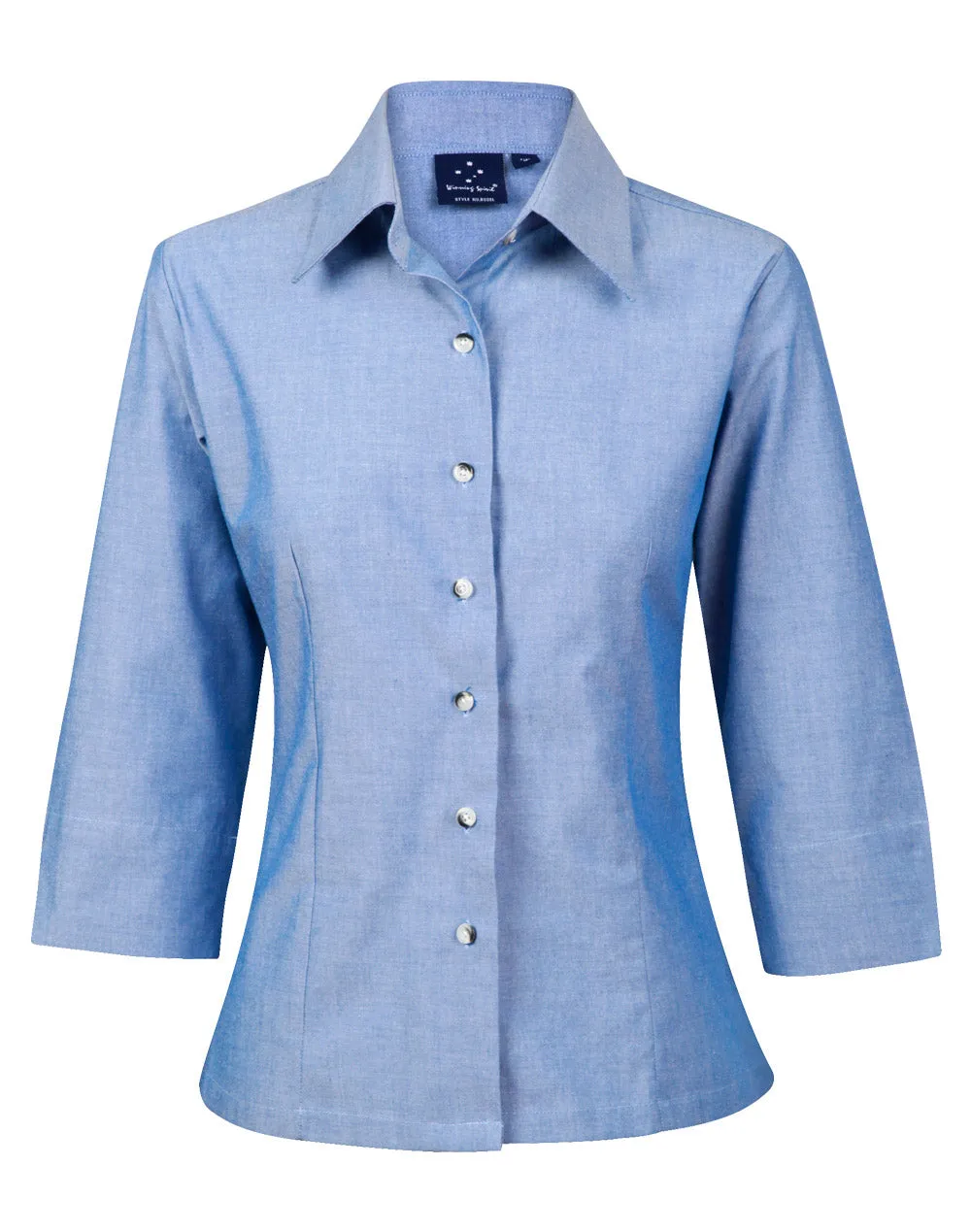 Winning Spirit Ladies' Chambray 3/4 Sleeve (BS04)