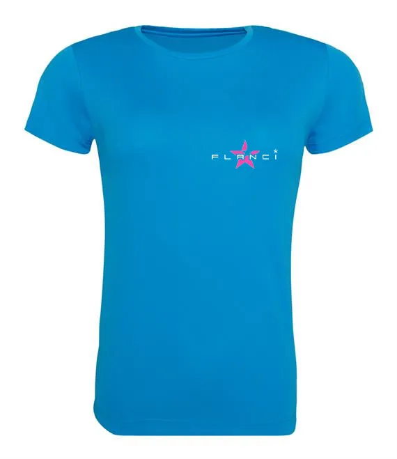 Women's T-Shirt | FLANCI Logo Hi Viz | Turquoise