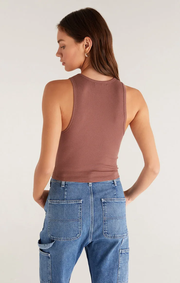 Z Supply Hannah Cropped Rib Tank