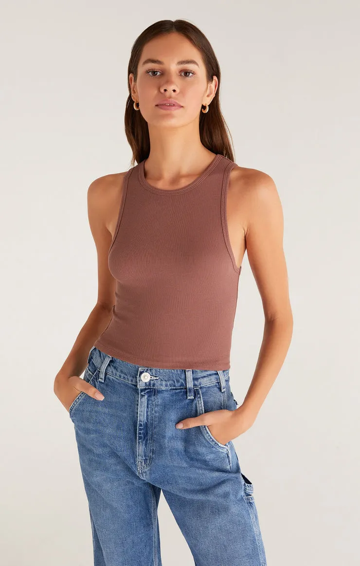 Z Supply Hannah Cropped Rib Tank