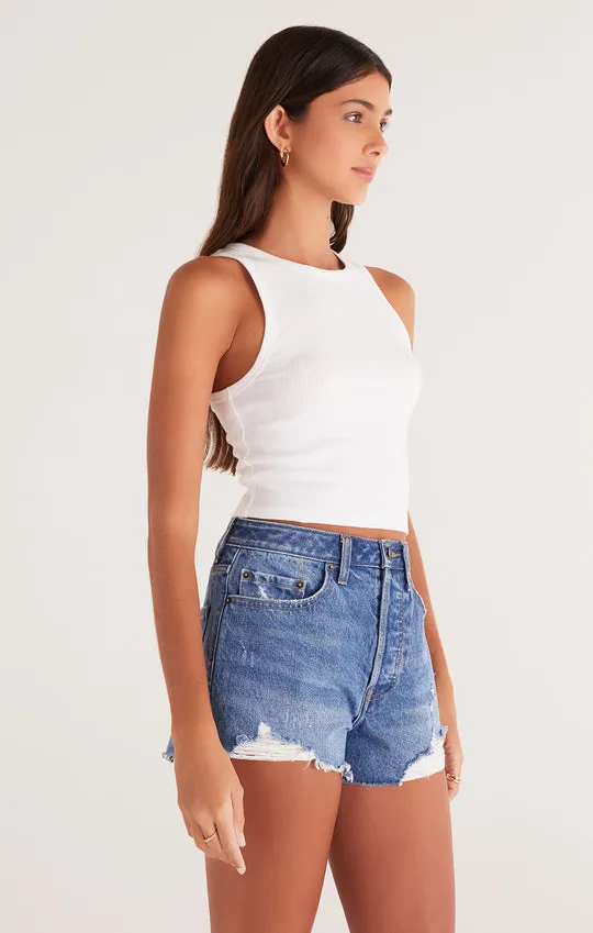 Z Supply Hannah Cropped Rib Tank